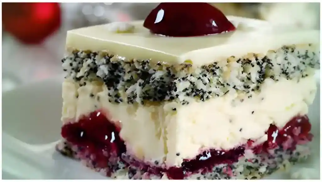 Mohn-Kirsch-Kuchen Cherry Lady