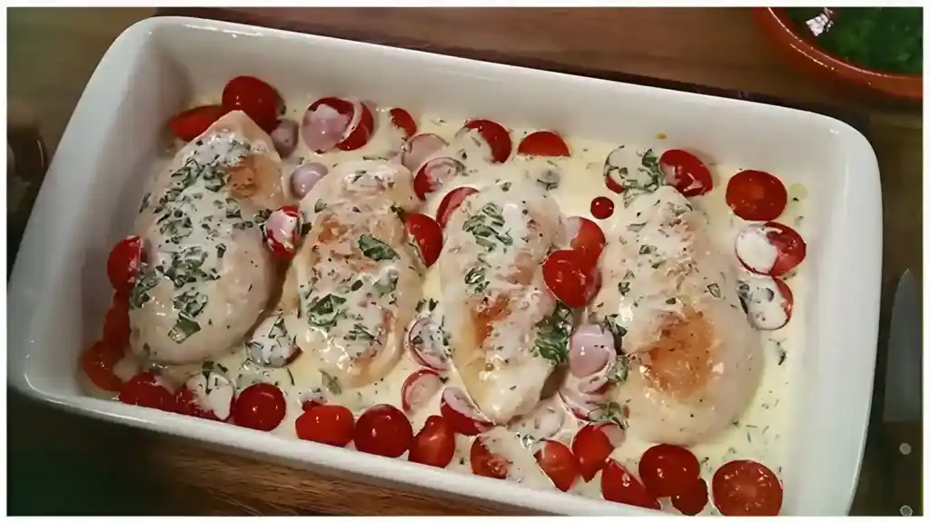 Mozzarella – Hähnchen in Basilikum