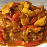 Perfektes Feierabend-Essen Schnelles Hähnchen-Paprika-Gemüse