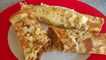 Pfannkuchen mit Hackfleischfullung 4x