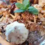 Pflaumen Crumble result