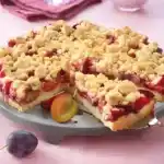 Pflaumenkuchen mit Zimtstreuseln 4x