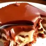 Puddingkuchen mit Vanille und Schokolade
