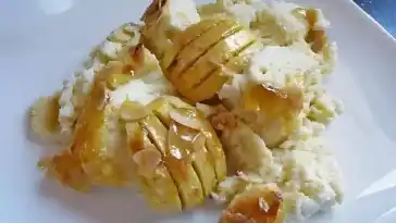 Quark – Auflauf mit Apfeln 4x