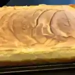 Quarkkuchen vom Blech mit Vanillepudding