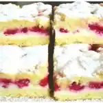 RASPELKUCHEN MIT HIMBEEREN UND PUDDING, EIN TRAUM !