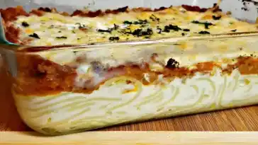 SPAGHETTI AUFLAUF MIT MOZZARELLA 4x