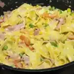 Schmand Schinken Nudeln Rezept schnell günstig sättigend
