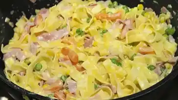 Schmand Schinken Nudeln Rezept schnell günstig sättigend