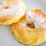 Schnelle gebackene apfelringe