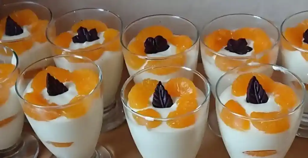 Schnelles Mandarinen – Quark – Dessert