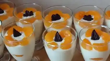 Schnelles Mandarinen – Quark – Dessert