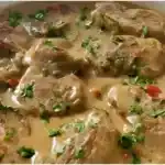 Schnitzelstreifen in Senfsahnesoße so geht’s