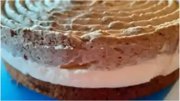 Schokoladen-Birnentorte mit Vanillecreme