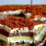 Traumhafter puddingkuchen sex auf dem teller