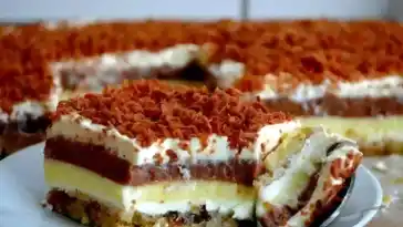 Traumhafter puddingkuchen sex auf dem teller