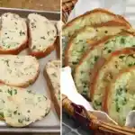 Uberbackenes Brot mit gebackenem Knoblauch 4x