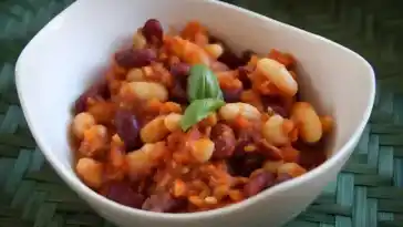 Vegetarische schwarze Bohnen Chili 4x