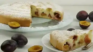 Zwetschgen Schnecke schnelles Rezept 4x