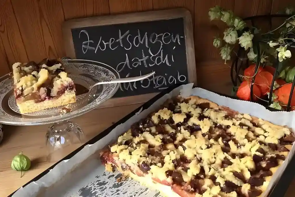 Zwetschgendatschi mit Mürbteigboden