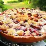 Zwetschgenkuchen mit Zimtstreuseln in 5 Minuten zubereitet!