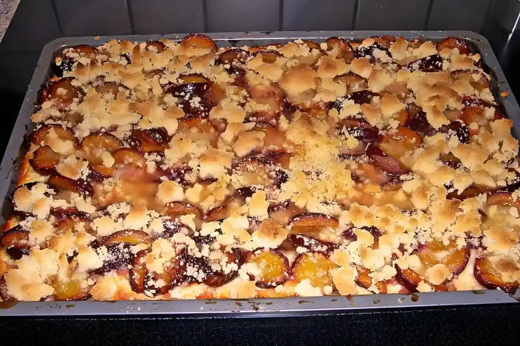 Schneller Pflaumenkuchen vom Blech