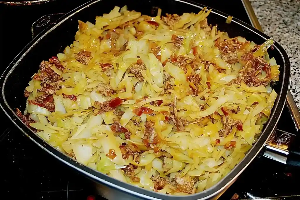 Weißkohl-Hack-Auflauf