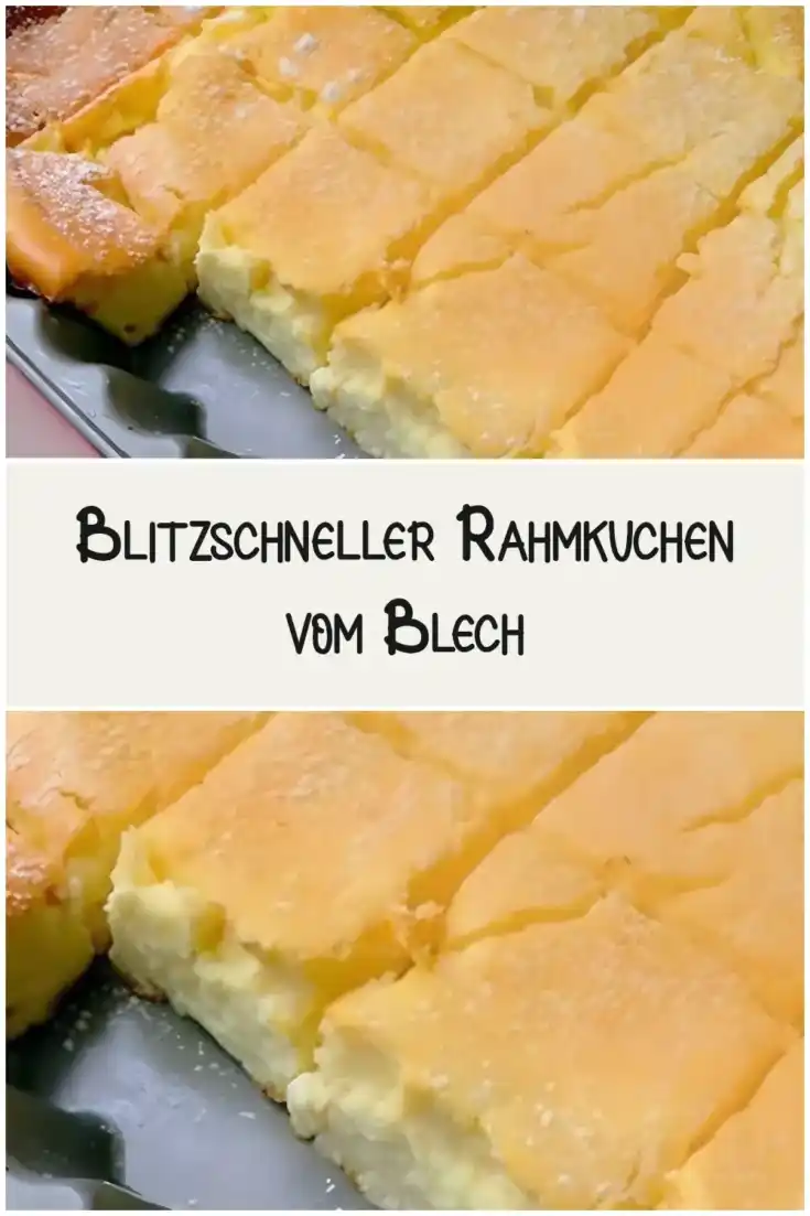 Blitzschneller Rahmkuchen vom Blech Blitzschneller Rahmkuchen vom Blech