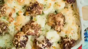 Blumenkohl Gratin mit Hackballchen W2xEX 4x 2n