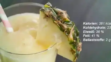 Eiweisshake mit Ananas und Kokosnuss – Low Carb W2xEX 4x 2n