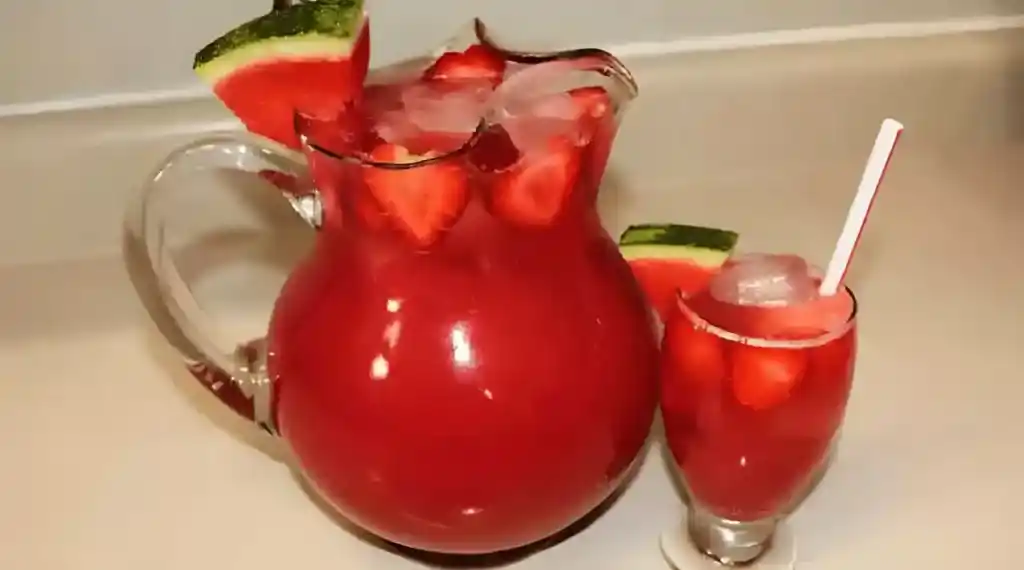 Erdbeer Bowle mit Melone ????, ohne Alkohol!