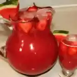 Erdbeer Bowle mit Melone 🍹, ohne Alkohol!