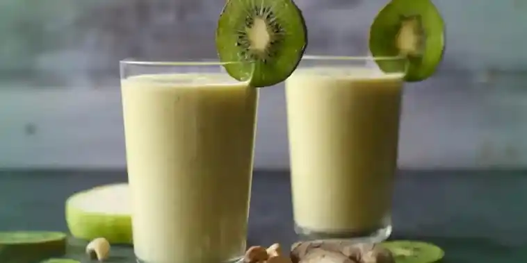 Kalorienarme Kiwi Ingwer Smoothie W2xEX 4x 2n