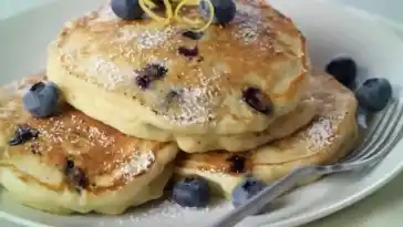 Kalorienarme Pancakes mit Heidelbeeren W2xEX 4x 2n