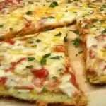 Kalorienarme Zucchini-Pizzaboden