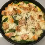 Käseomelett mit Lachs zum Abnehmen