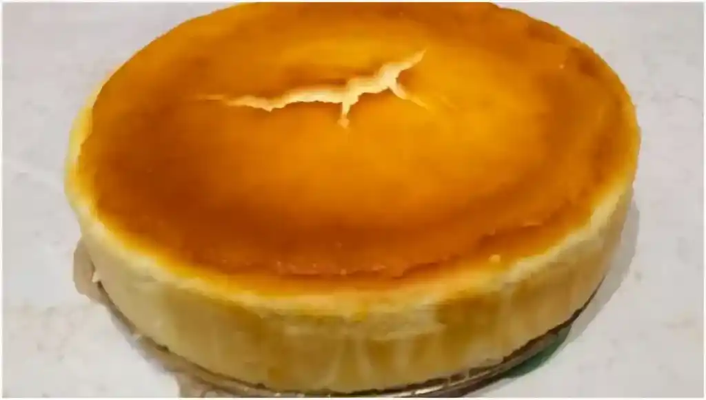 Low Carb Käsekuchen gebacken