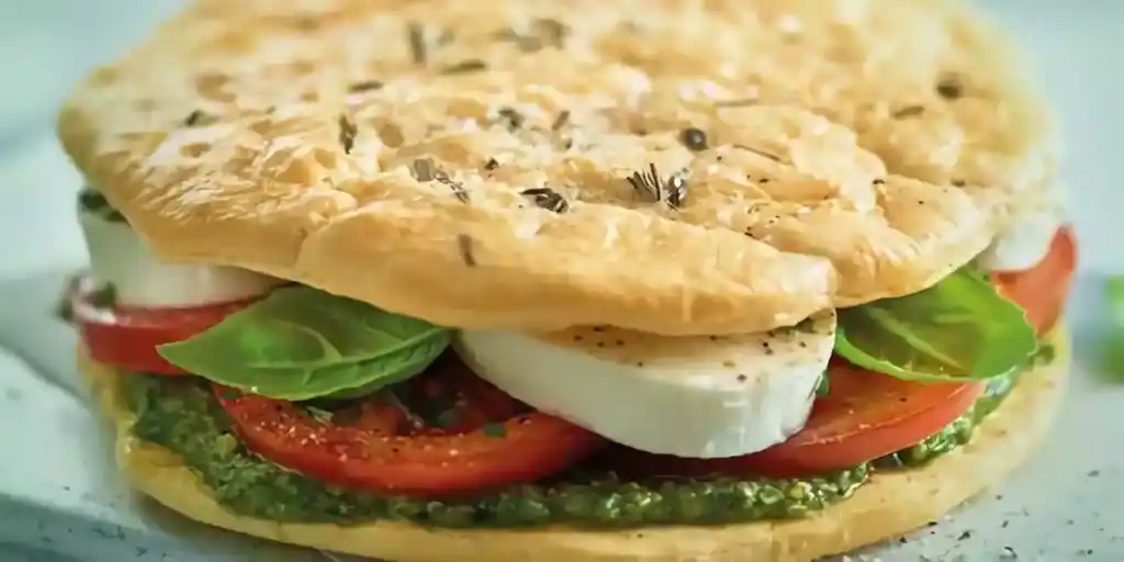 Low Carb Sandwich mit Mozzarella