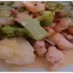 Low carb Poulet Gemuse Auflauf auf Alplermagronen Art W2xEX 4x 2n