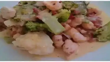 Low carb Poulet Gemuse Auflauf auf Alplermagronen Art W2xEX 4x 2n