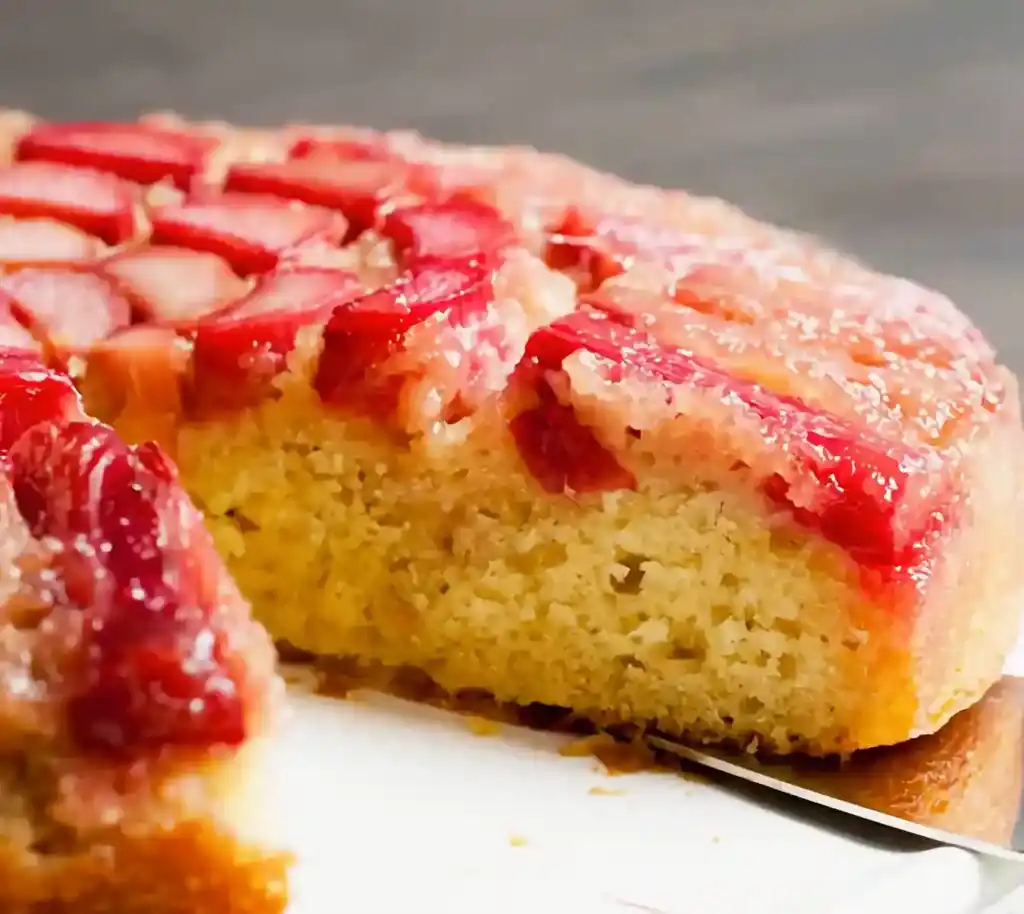 Rhabarberkuchen zum Abnehmen