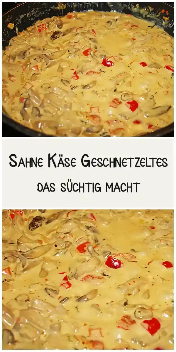 Sahne Käse Geschnetzeltes, das süchtig macht