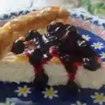 kalorienarme diat Kasekuchen mit Heidelbeerguss W2xEX 4x 2n