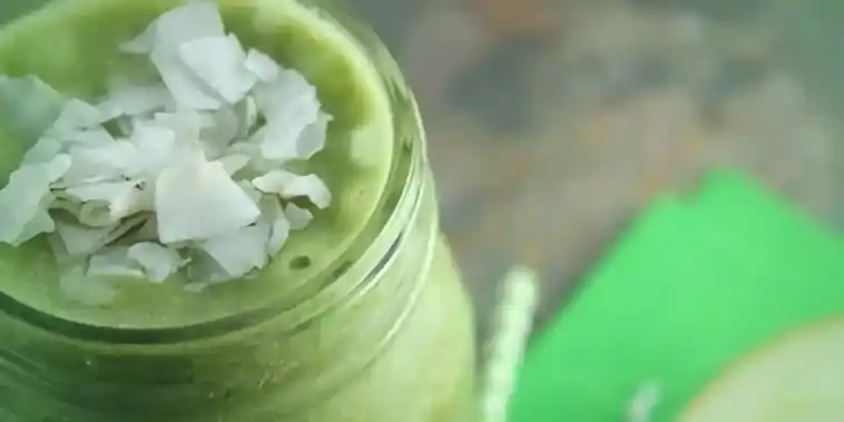 kokos spinat smoothie low carb W2xEX 4x 2n