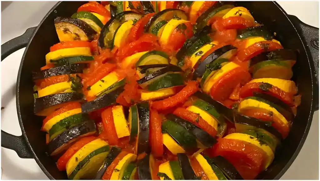 Ein gesundes und leckeres Gemüsegericht Ratatouille einfach zubereiten