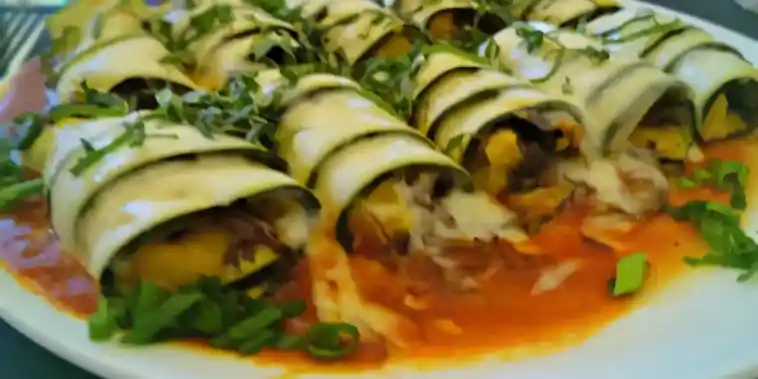 Gefullte Kalorienarme Zucchini Cannelloni mit Hackfleisch W2xEX 4x 2n
