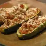 Gefullte Zucchini mit feurigem Hackfleisch W2xEX 4x 2n