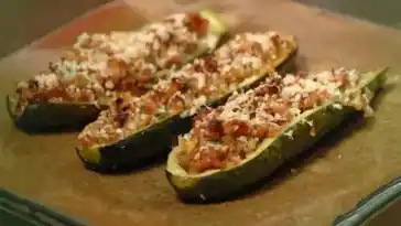 Gefullte Zucchini mit feurigem Hackfleisch W2xEX 4x 2n