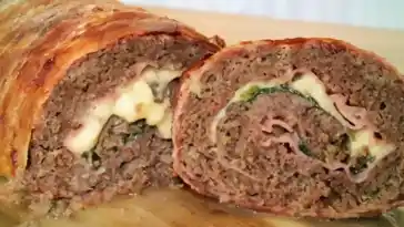 Hackfleisch Bacon Kase Rolle Low carb W2xEX 4x 2n