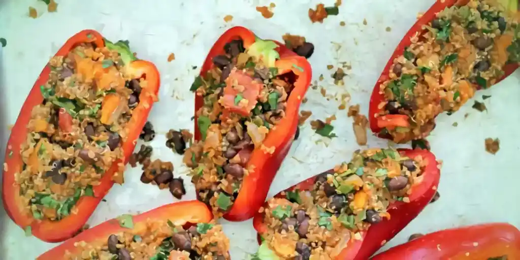 Kalorienarme Gefüllte Paprika